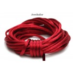 4-20 Metres Cranberry Red Rattail Silky Satin Cord 2mm ~ Ideal For Kumihimo, Macrame, Braiding & Shamballa Designs ~ Craft Essentials
